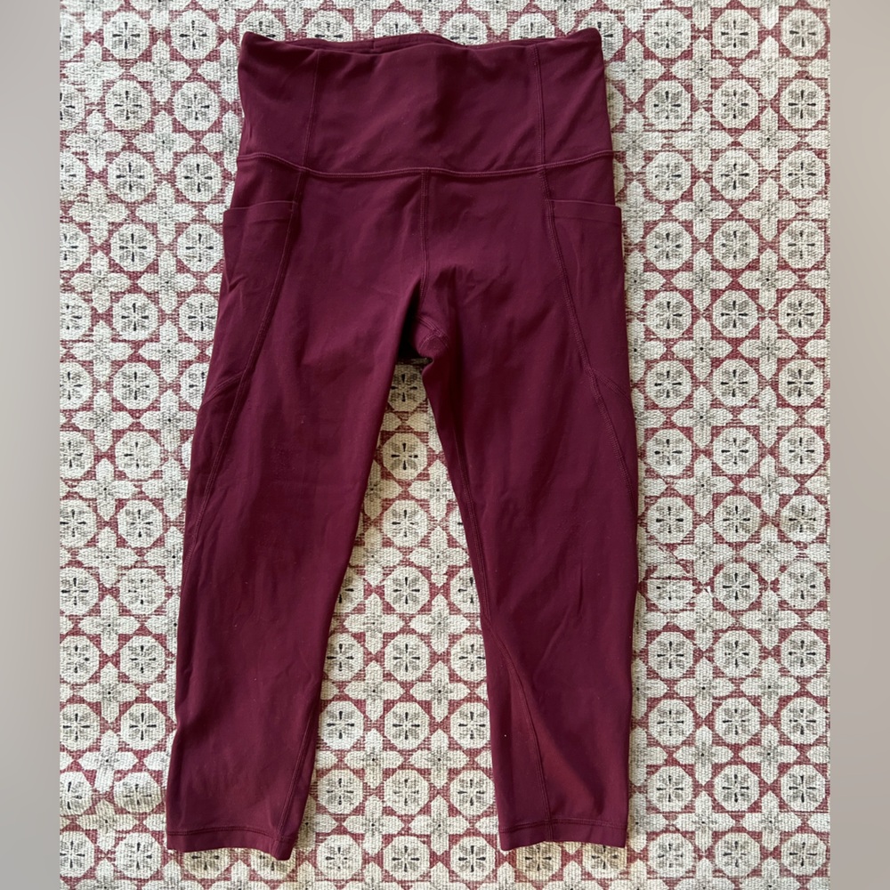 Athleta Butter Soft Burgundy Leggings
